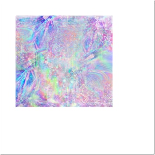 Holographic Pattern Texture Posters and Art